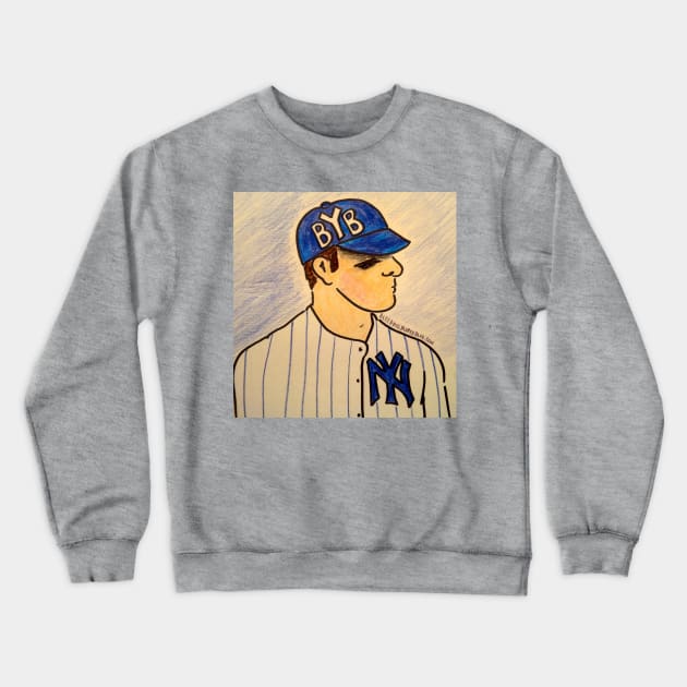 Robert Casey Illustration- Bleeding Yankee Blue Crewneck Sweatshirt by Bleeding Yankee Blue